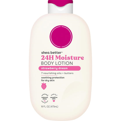 Shea Better Body Lotion- Strawberry Dream, with Natural Shea, 16 fl oz